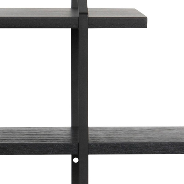 Półka Belfast 2 popielaty czarny - ACTONA